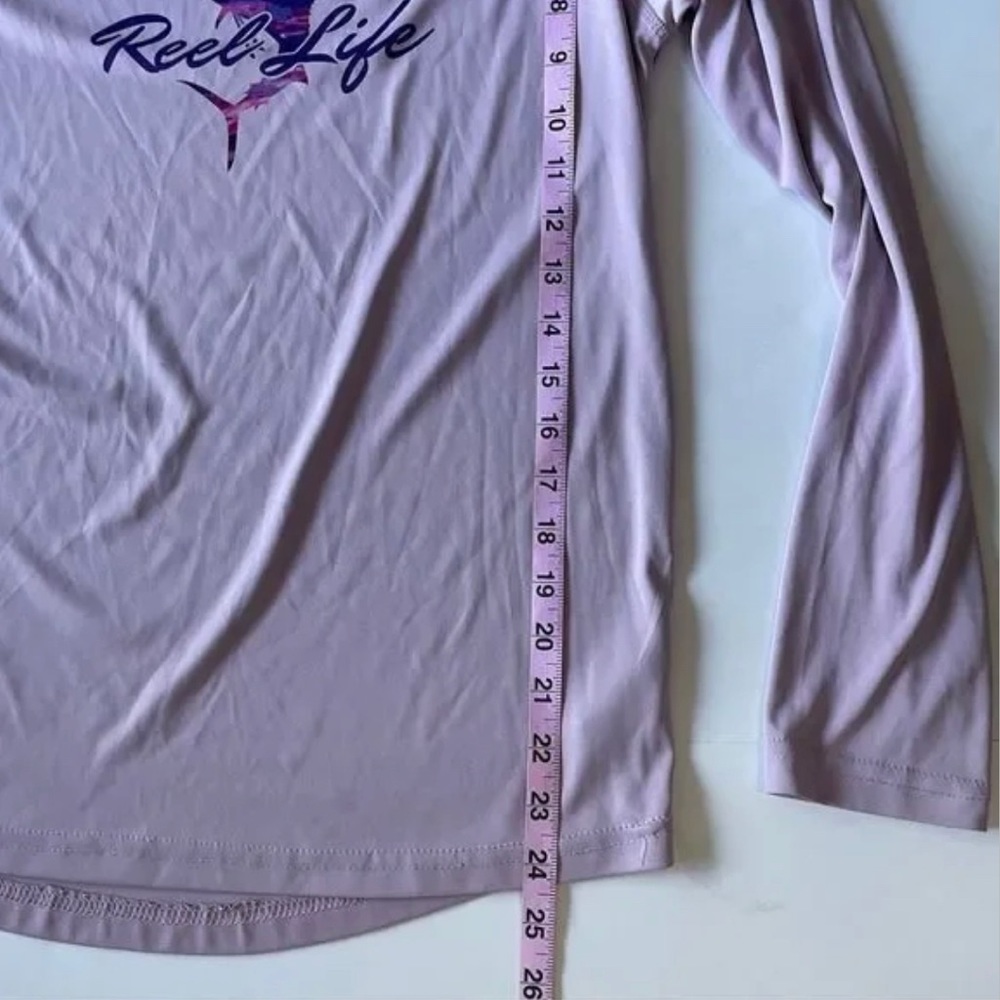 Reel Life violet long sleeve shirt large UPF Sun protection - Picture 6 of 6